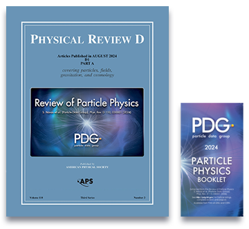 PDG Review of Particle Physics and pocket booklet, 2024 edition