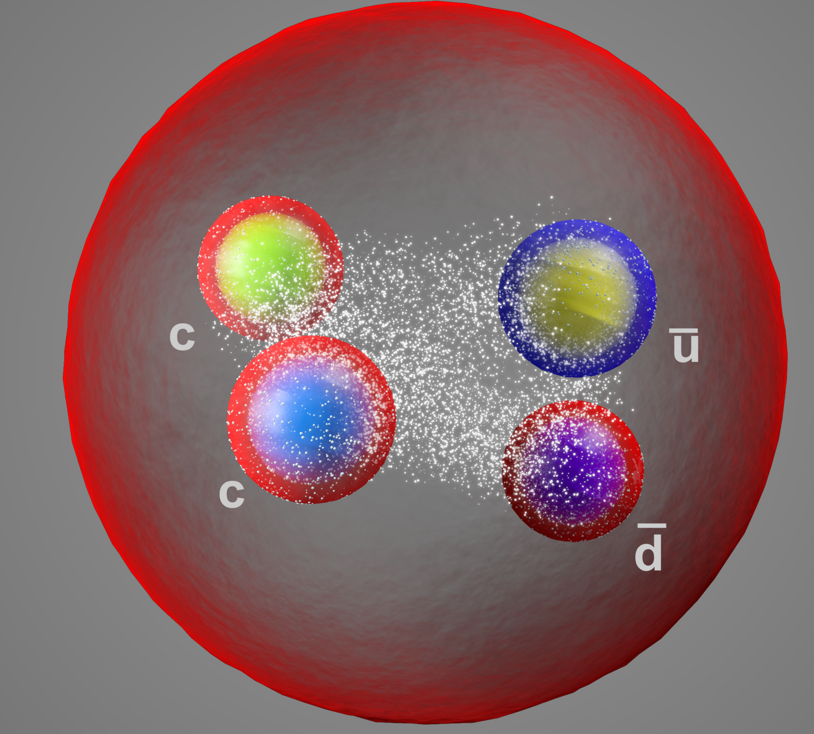 Compact picture: cc diquark with ūd̄ in one hadron